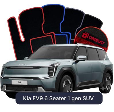 Velours-Autofußmatten OMEVO für Kia EV9 6-Sitzer 1 gen SUV (2023-2025)