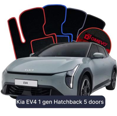 Velours-Autofußmatten OMEVO für Kia EV4 1 gen Hatchback 5 Türen (2025-2026)