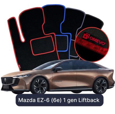 Velours-Autofußmatten OMEVO für Mazda EZ-6 (6e) 1 gen Liftback (2024-2025)