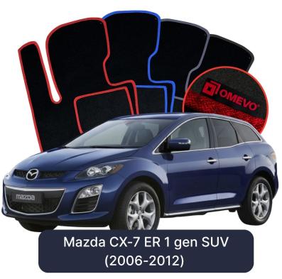 Velours-Autofußmatten OMEVO für Mazda CX-7 ER 1 gen SUV (2006-2012)