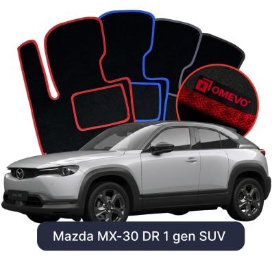 Velours-Autofußmatten OMEVO für Mazda MX-30 DR 1 gen SUV 5 Türer (2020-2025)