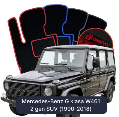 Velours-Autofußmatten OMEVO für Mercedes-Benz G klasse W461 2 gen SUV (1990-2018)