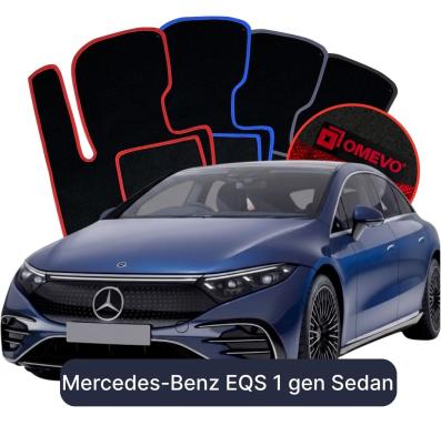 Velours-Autofußmatten OMEVO für Mercedes-Benz EQS 1 gen Limousine (2021-2025)