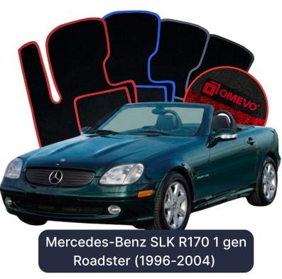 Velours-Autofußmatten OMEVO für Mercedes-Benz SLK R170 1 gen Roadster (1996-2004)