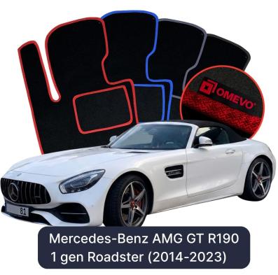 Velours-Autofußmatten OMEVO für Mercedes-Benz AMG GT R190 1 gen Roadster (2014-2023)