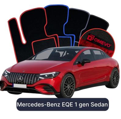 Velours-Autofußmatten OMEVO für Mercedes-Benz EQE 1 gen Limousine (2022-2025)