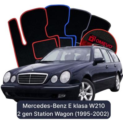 Velours-Autofußmatten OMEVO für Mercedes-Benz E-Klasse W210 2 gen Kombi (1995-2002)
