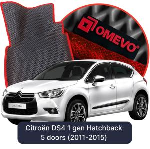 OMEVO 5D Pro EVA Fußmatten für Citroën DS4 1 gen Kompakt 5 Türer (2011-2015)