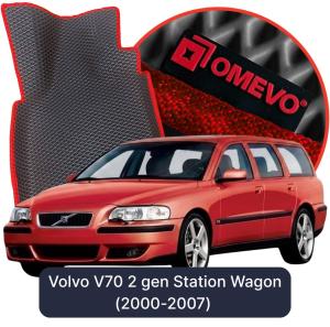 OMEVO 5D Pro EVA Fußmatten für Volvo V70 2 gen Kombi (2000-2007)