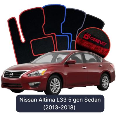 Velours-Autofußmatten OMEVO für Nissan Altima L33 5 gen Limousine (2013-2018)