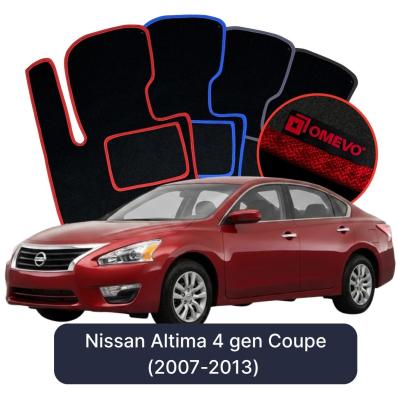 Velours-Autofußmatten OMEVO für Nissan Altima 4 gen Coupe (2007-2013)