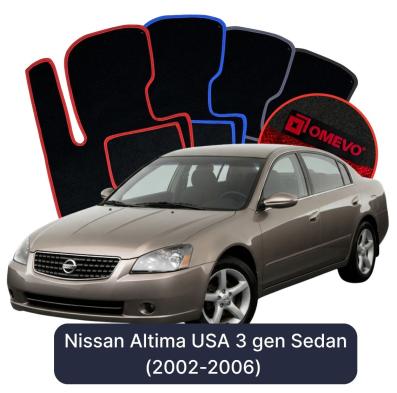 Velours-Autofußmatten OMEVO für Nissan Altima US-Version 3 gen Limousine (2002-2006)