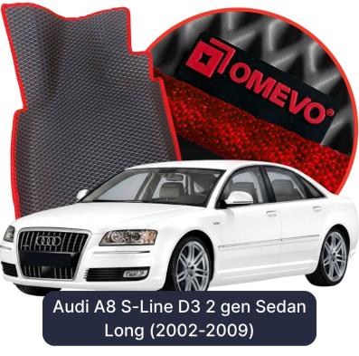 EVA Autoteppiche OMEVO für Audi A8 S-Line D3 2 gen Limousine Lang (2002-2009)
