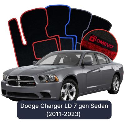 Velours-Autofußmatten OMEVO für Dodge Charger LD 7 gen Limousine (2011-2023)