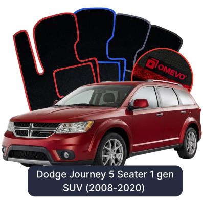 Velours-Autofußmatten OMEVO für Dodge Journey 5-Sitzer 1 gen SUV (2008-2020)