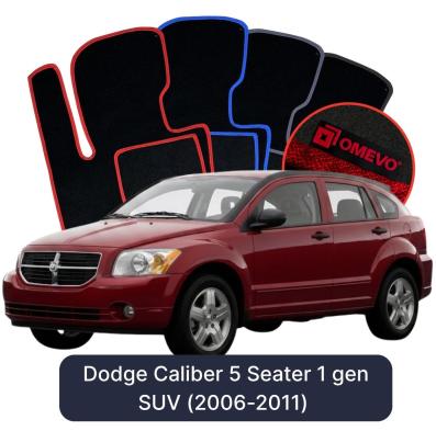 Velours-Autofußmatten OMEVO für Dodge Caliber 5-Sitzer 1 gen SUV (2006-2011)
