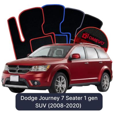 Velours-Autofußmatten OMEVO für Dodge Journey  7-Sitzer 1 gen SUV (2008-2020)