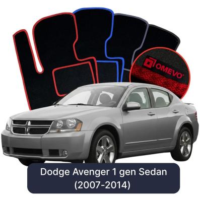 Velours-Autofußmatten OMEVO für Dodge Avenger 1 gen Limousine (2007-2014)