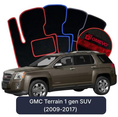 Velours-Autofußmatten OMEVO für GMC Terrain 1 gen SUV (2009-2017)