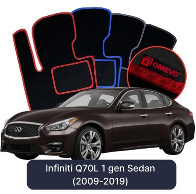 Velours-Autofußmatten OMEVO für Infiniti Q70L 1 gen Limousine (2009-2019)