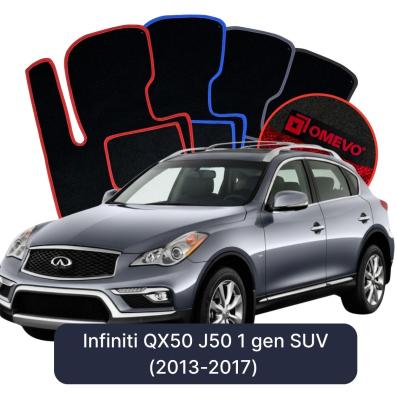 Velours-Autofußmatten OMEVO für Infiniti QX50 J50 1 gen SUV (2013-2017)