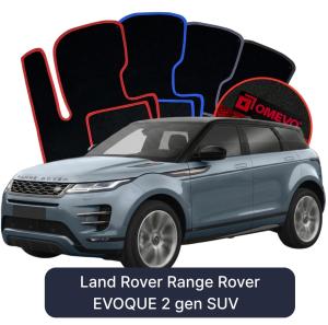 OMEVO Velours-Autofußmatten für Land Rover Range Rover EVOQUE 2 gen SUV (2018-2025)