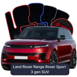 OMEVO Velours-Autofußmatten für Land Rover Range Rover Sport 3 gen SUV (2022-2025)
