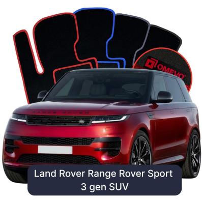 Velours-Autofußmatten OMEVO für Land Rover Range Rover Sport 3 gen SUV (2022-2025)