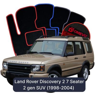 Velours-Autofußmatten OMEVO für Land Rover Discovery 2 7-Sitzer 2 gen SUV (1998-2004)