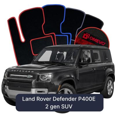 Velours-Autofußmatten OMEVO für Land Rover Defender P400E 2 gen SUV (2020-2025)