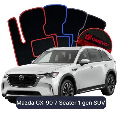 Velours-Autofußmatten OMEVO für Mazda CX-90 7-Sitzer 1 gen SUV (2023-2026)