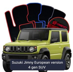 OMEVO Velours-Autofußmatten für Suzuki Jimny Europäische Version 4 gen SUV (2018-2025)