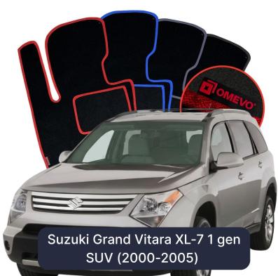Velours-Autofußmatten OMEVO für Suzuki Grand Vitara XL-7 1 gen SUV (2000-2005)