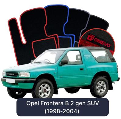 Velours-Autofußmatten OMEVO für Opel Frontera B 2 gen SUV (1998-2004)
