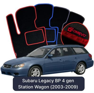 Velours-Autofußmatten OMEVO für Subaru Legacy BP 4 gen Kombi (2003-2009)
