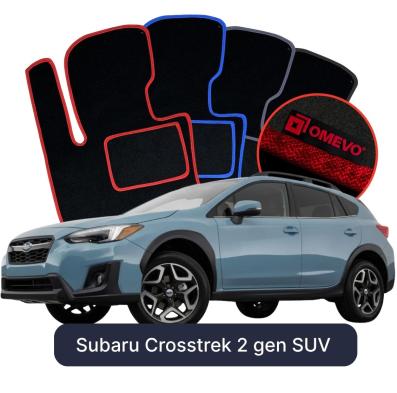 Velours-Autofußmatten OMEVO für Subaru Crosstrek  2 gen SUV (2018-2025)