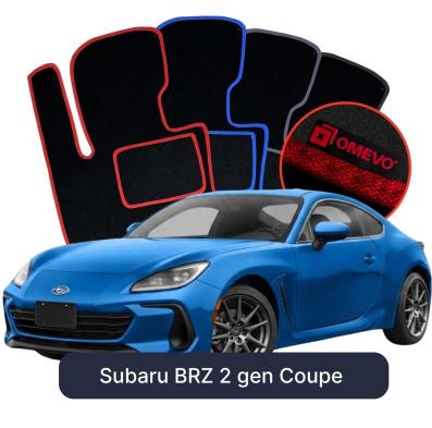 Velours-Autofußmatten OMEVO für Subaru BRZ 2 gen Coupe (2021-2025)
