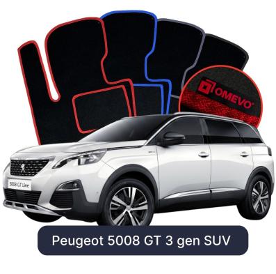Velours-Autofußmatten OMEVO für Peugeot 301 1 gen Limousine (2012-2025)