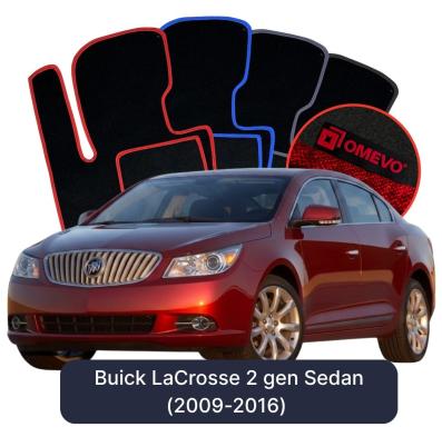 Velours-Autofußmatten OMEVO für Buick LaCrosse 2 gen Limousine (2009-2016)