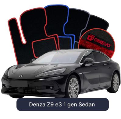 Velours-Autofußmatten OMEVO für Denza Z9 e3 1 gen Sedan (2024-2025)