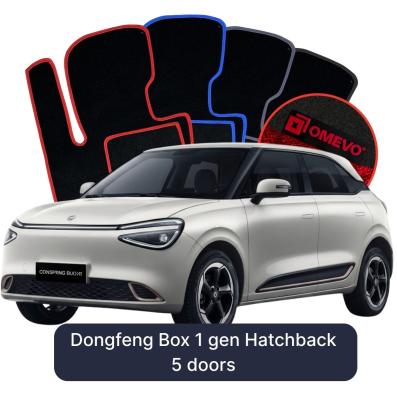 Velours-Autofußmatten OMEVO für Dongfeng Box 1 gen Schrägheck 5-Tuerer (2024-2025)