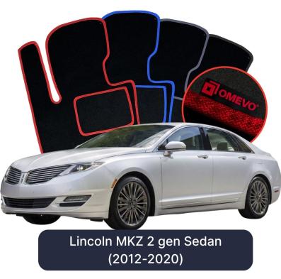 Velours-Autofußmatten OMEVO für Lincoln MKZ 2 gen Limousine (2012–2020)