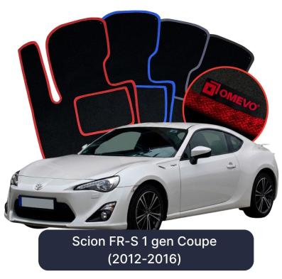 Velours-Autofußmatten OMEVO für Scion FR-S 1 gen Coupe (2012-2016)