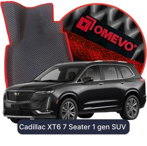 OMEVO 5D Pro EVA Fußmatten für Cadillac XT6 7-Sitzer 1 gen SUV (2019-2026)