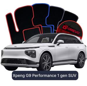 OMEVO Velours-Autofußmatten für Xpeng G9 Performance 1 gen SUV (2022-2025)
