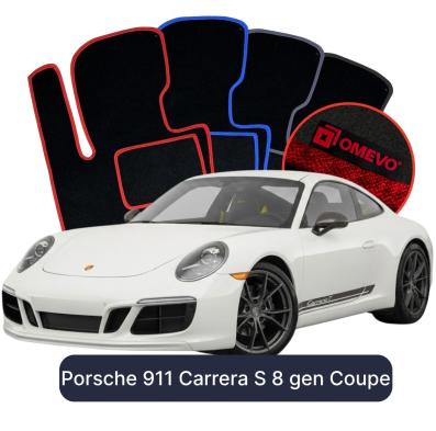 Velours-Autofußmatten OMEVO für Porsche 911 Carrera S 8 gen Coupe (2019-2025)