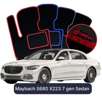 Velours-Autofußmatten OMEVO für Maybach S680 X223 7 gen Sedan (2020-2025)