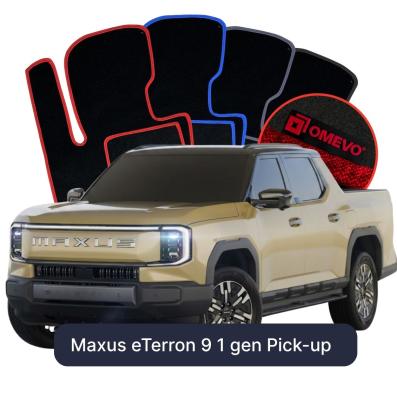 Velours-Autofußmatten OMEVO für Maxus eTerron 9 1 gen Pick-up (2024-2025)