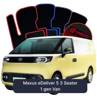 Velours-Autofußmatten OMEVO für Maxus eDeliver 5 3-Sitzer 1 gen Van (2023-2025)