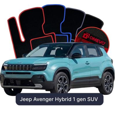 Velours-Autofußmatten OMEVO für Jeep Avenger Hybrid 1 gen SUV (2023-2026)